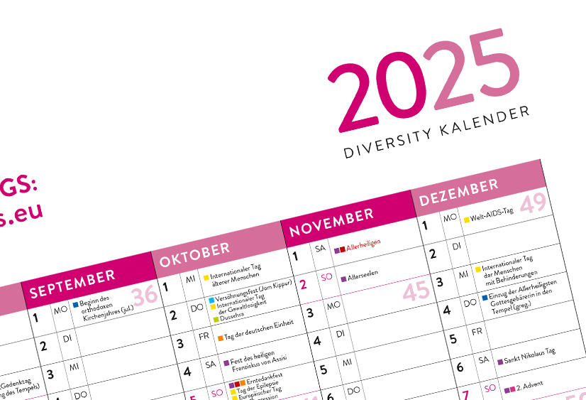 Kalendergrafik Interkultureller Kalender 2024